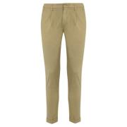 Beige Katoenen Broek Regular Fit Fay , Beige , Heren