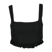 Stijlvolle Gebreide Top Pinko , Black , Dames