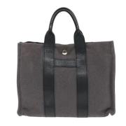 Pre-owned Canvas totes Hermès Vintage , Gray , Dames