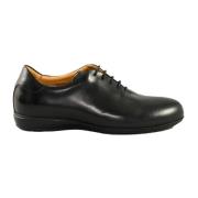 Leren Schoenen - Rubberen Zool Testoni , Black , Heren