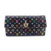 Pre-owned Canvas wallets Louis Vuitton Vintage , Black , Dames