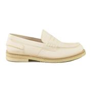 Leren Rubberen Zoolschoenen Sturlini , White , Dames