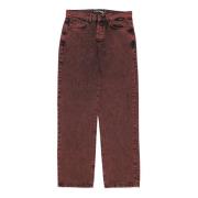 Losse Denim Broek Baksteen Iuter , Red , Heren