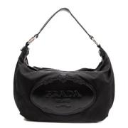 Pre-owned Nylon shoulder-bags Prada Vintage , Black , Dames