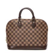 Pre-owned Canvas handbags Louis Vuitton Vintage , Brown , Dames