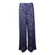 Elegante Polyester Elastaan Broek Essentiel Antwerp , Purple , Dames