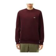 Bordeaux Organische Katoenen Sweater Lacoste , Red , Heren