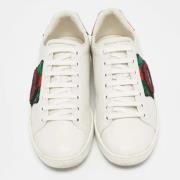 Pre-owned Leather sneakers Gucci Vintage , White , Dames