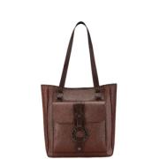 Pre-owned Leather shoulder-bags Bvlgari Vintage , Brown , Dames