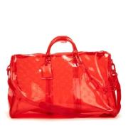 Pre-owned Plastic travel-bags Louis Vuitton Vintage , Red , Dames