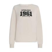 Gedrukte Sweater Limited Edition Penn&Ink N.Y , Gray , Dames