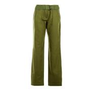 Linnen Broek Rome Stijl Vrouwen Tommy Hilfiger , Green , Dames