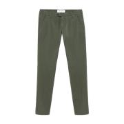 Slim Fit Gabardine Jeans Roy Roger's , Green , Heren