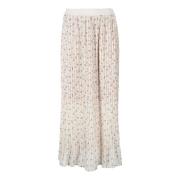 Soepele Viscose Rok Semicouture , White , Dames