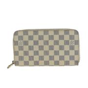 Pre-owned Fabric wallets Louis Vuitton Vintage , White , Dames