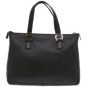 Pre-owned Leather fendi-bags Fendi Vintage , Black , Dames