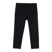 Regular Chino Broek met Wolmix Dondup , Black , Heren