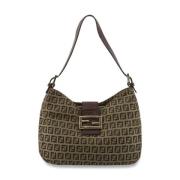 Pre-owned Canvas shoulder-bags Fendi Vintage , Brown , Dames