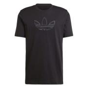 Outline T-shirt Adidas , Black , Heren