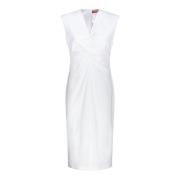 Witte Jurk Elegante Stijl Max Mara Studio , White , Dames