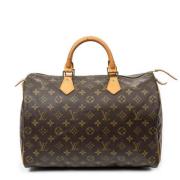 Pre-owned Canvas handbags Louis Vuitton Vintage , Brown , Dames