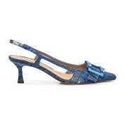 Slingback Hakken met Stenen Roberto Festa , Blue , Dames