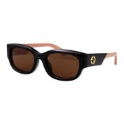 Stijlvolle zonnebril Gg1667Sk Gucci , Black , Dames