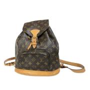 Pre-owned Canvas backpacks Louis Vuitton Vintage , Brown , Dames