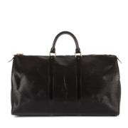 Pre-owned Leather travel-bags Louis Vuitton Vintage , Black , Dames