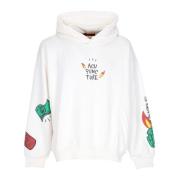 Witte Logo Hoodie Lichtgewicht Sweatshirt Acupuncture , White , Heren