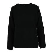 Luxe Wol Kasjmier Mix Sweater Max Mara , Black , Dames