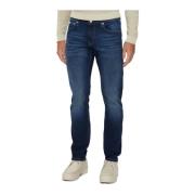 Slim Fit Jeans - Blauw Patched Calvin Klein , Blue , Heren