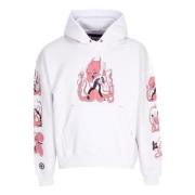 Love Hoodie Wit Geribbelde Manchetten Octopus , White , Heren