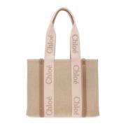 ‘Woody Medium’ shopper tas Chloé , Beige , Dames