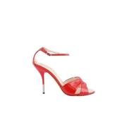 Pre-owned Leather heels Giuseppe Zanotti Pre-owned , Red , Dames