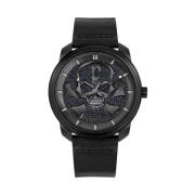 Zwarte Heren Quartz Analoog Horloge Police , Black , Heren