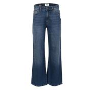 Retro-chique wijde pijp jeans DNM Pure , Blue , Dames