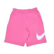 Fleece Shorts met Trekkoord Taille Nike , Pink , Heren