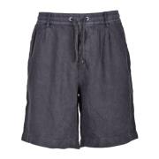 Linnen Bermuda Shorts Replay , Gray , Heren