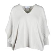 Katoenen Gebreide Top Fabiana Filippi , Beige , Dames