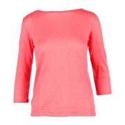 Linnen T-shirt Majestic Filatures , Pink , Dames