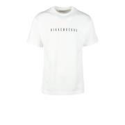 Katoenen T-shirt Bikkembergs , White , Heren