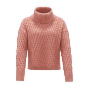 Stijlvolle Pullover met Plinea Detail Opus , Pink , Dames