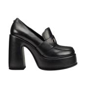 Zwarte Leren Loafers Stijlvolle Damesschoenen Cult , Black , Dames