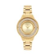 Gouden Dames Quartz Analoog Horloge Police , Yellow , Dames