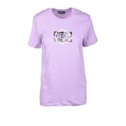 Lila T-shirt voor vrouwen Diesel , Purple , Dames