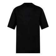 Zwarte katoenen T-shirt met ronde hals Low Brand , Black , Heren