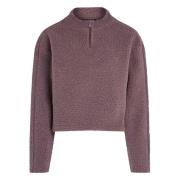 Sherpa 1/2 ZIP Pullover Sweater Calvin Klein , Purple , Dames