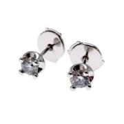 Pre-owned White Gold earrings Bvlgari Vintage , Gray , Dames