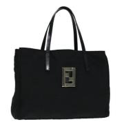 Pre-owned Canvas handbags Fendi Vintage , Black , Dames